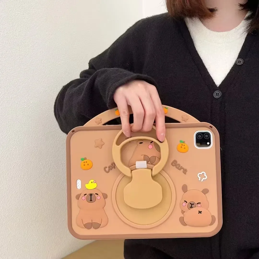 

Kids Case for Huawei MatePad 11 11.5 11.5S Air 11.5 inch SE 11" Cute Capybara Tablet Cover for Honor pad X8a 11" X9A X9Pro 11.5"