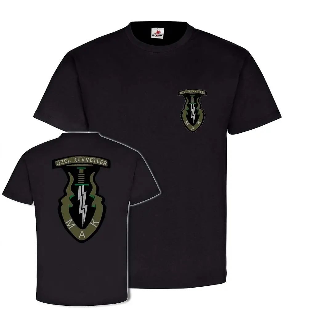 

Kuvvetler MAK Turkey Turkish Military Unit Emblem T-Shirt 100% Cotton O-Neck Short Sleeve Summer Casual Mens T-shirt Size S-3XL