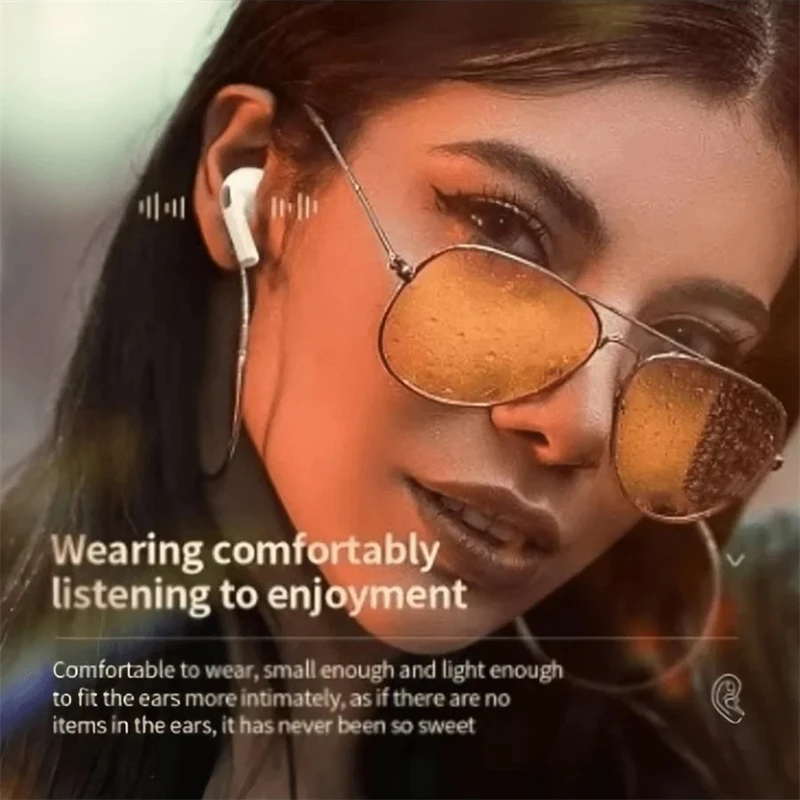 New TWS Wireless Bluetooth Headphones Intelligent Noise Reduction Subwoofer HIFI Sound Bass Headset For Mic image 2