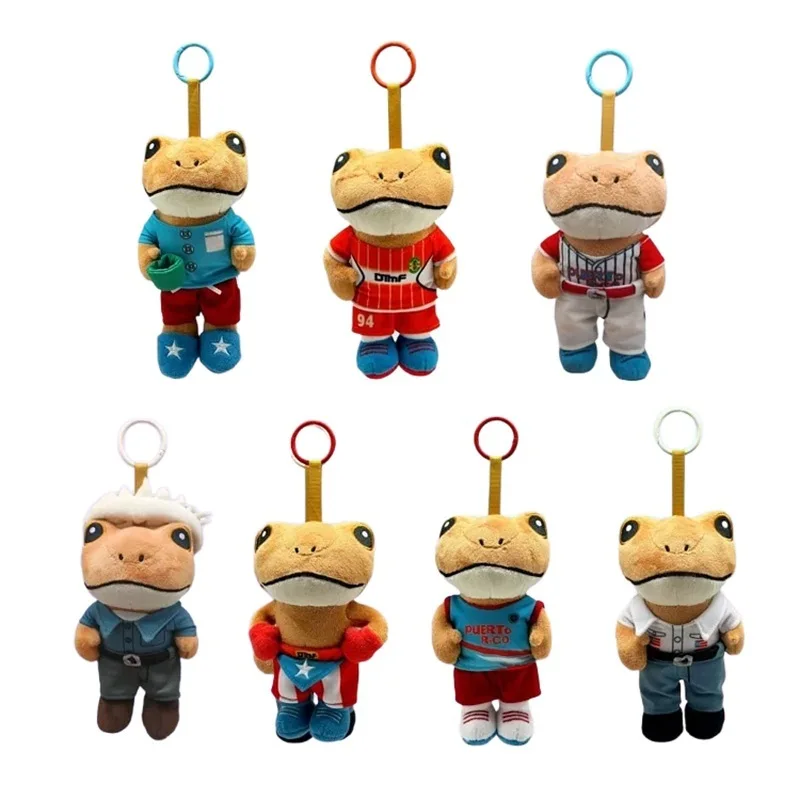 Llavero de Peluche de Rana El Sapo Concho con Diferentes Atuendos, Boxeador, Béisbol, Puerto Rico, Muñeco de Dibujos Animados para Niños y Fanáticos