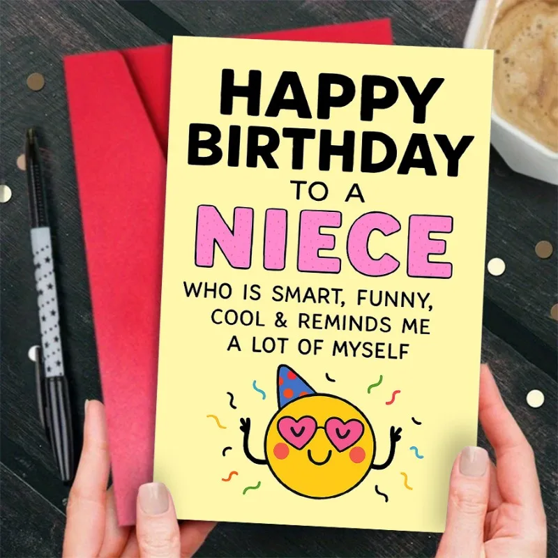 Birthday Card for Your Niece, Featuring a Humorous and Adorable Design, Perfect for Family Gatherings and Conveying