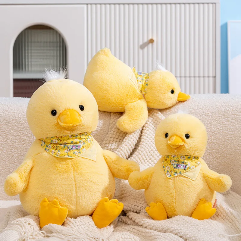 35/50CM Kawaii Cute Yellow Duck Stuffed Animal Plush Toy Pillow Child Lovely Duck Puppet Festival Gift Valentine's Day Doll
