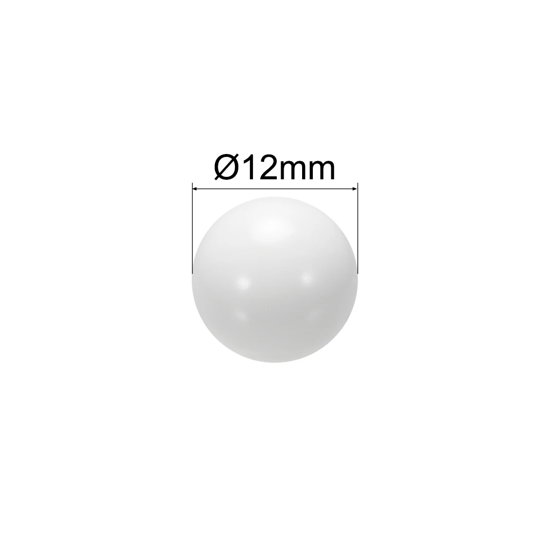 Uxcell 1-100pcs 4.5mm 5mm 6mm 7mm 8mm 9mm 10mm 11mm 12mm 20mm 25mm 30mm Metric POM Coin Ring Making Ball Plastic Bearing Ball