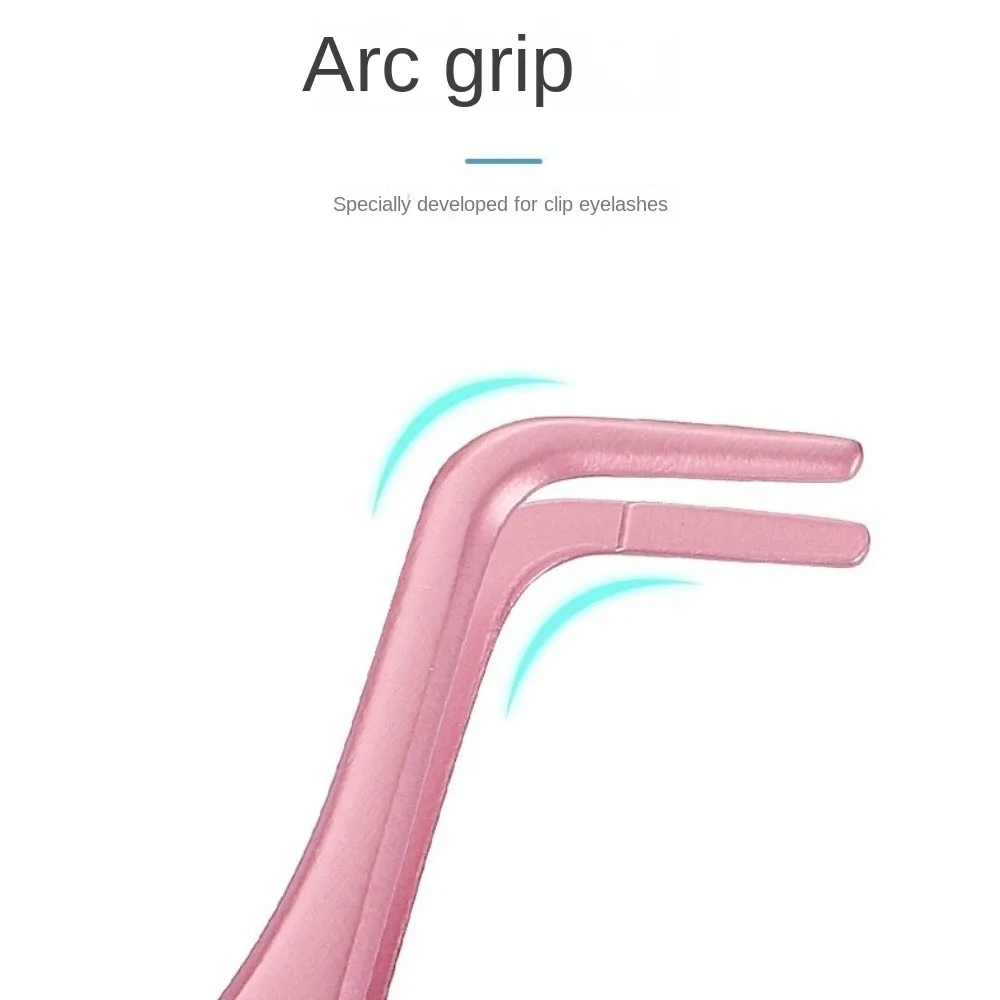 Pinzette professionali per pettine per ciglia in acciaio inossidabile Pinzette antistatiche per piegaciglia fai-da-te per grappolo di ciglia per autog Innesto