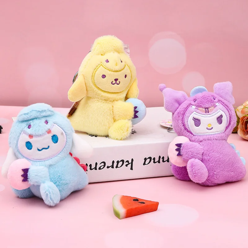 サンリオ ぬいぐるみ ボールを持ったプリン犬 シナモロール ドール キーホルダー ぬいぐるみ かわいいバッグアクセサリー ギフト 卸売