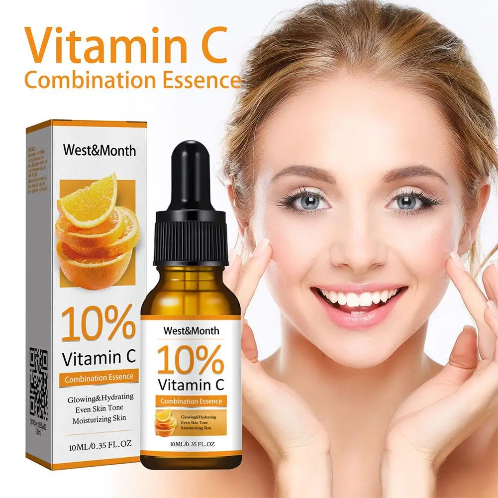 10ml VC Resurfacing Essence Whitening Brightening Skin Moisturizing Tone Korean Skin Products Hydration Dark Care Spot Remo P4V3