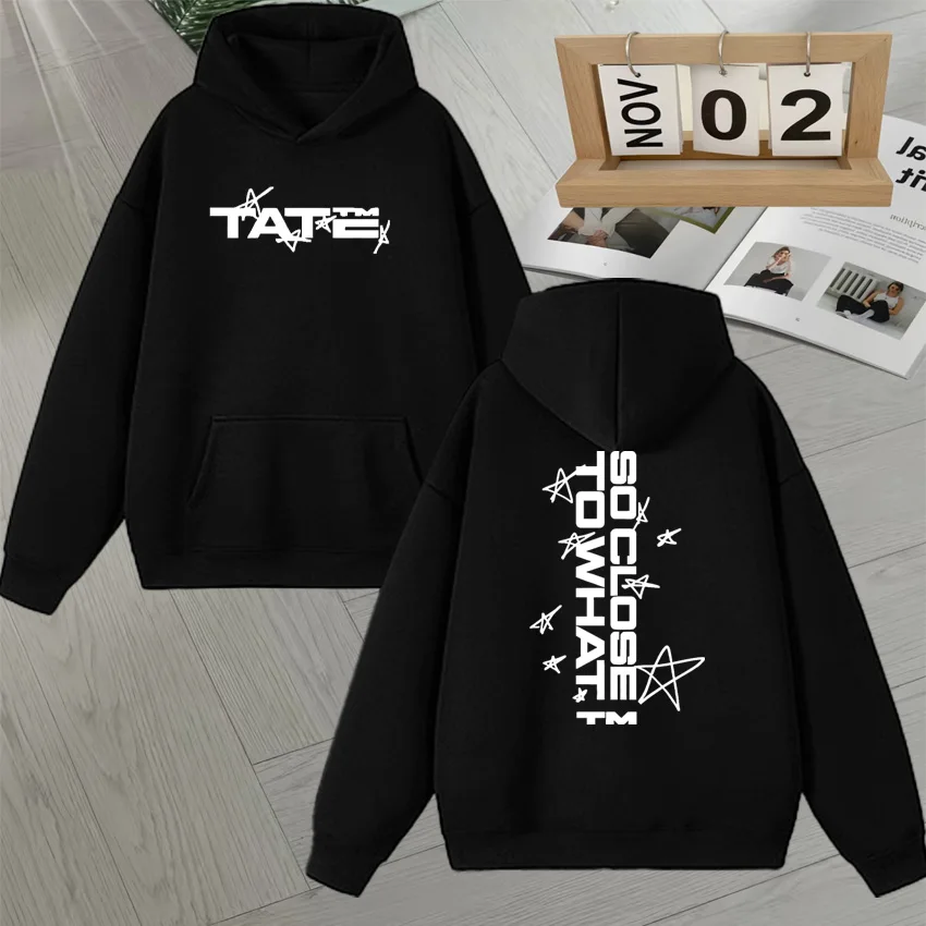 

2025 Tate Mcrae So Close To What Miss Possessive Tour Graphic Double Sided Print Hoodie Autumn Winter Fleece Sweatshirts Unisex