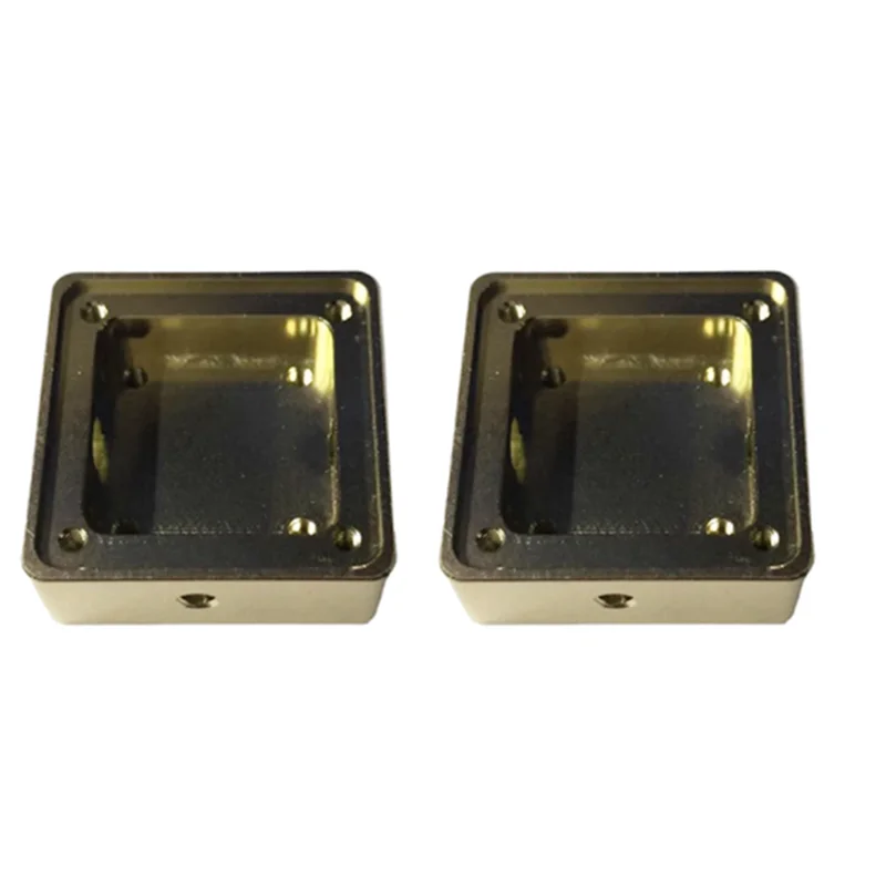 REPLA-2X Aluminum Alloy Shell Shielded Enclosure 19X19X5.5Mm Golden Conductive Oxidation Multi-Functional Portable RF Box