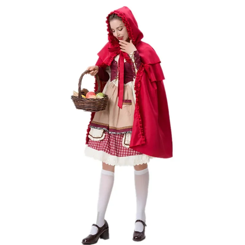 卸売レディース赤ずきんちゃんコスチューム仮装カーニバルハロウィンコスチューム