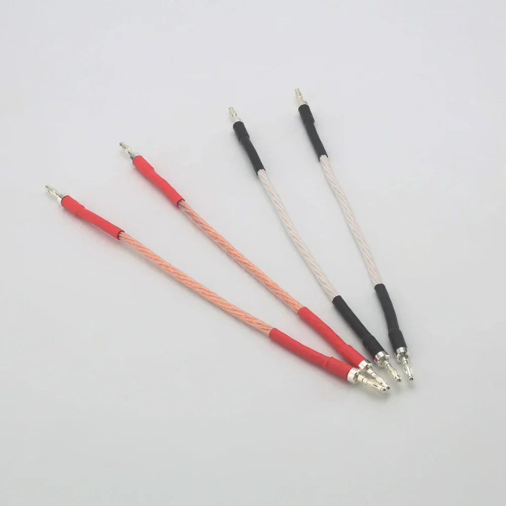 

8TC OCC 20cm pure copper speaker bridge cable jumper over machine line speaker audio cable