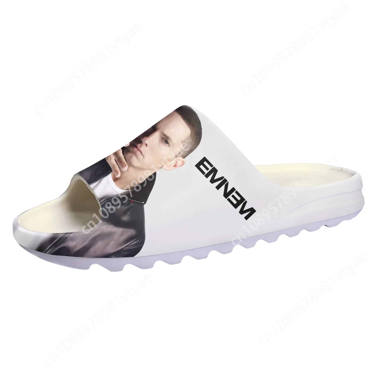 Eminem Hip Hop Rapper Soft Sole Sllipers Home Clogs Water Shoes Mens Womens Teenager Bathroom Beach Customize on Shit Sandals