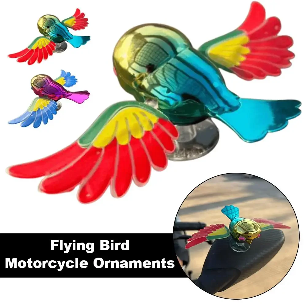 

Colorful Bird Motorcycle & Car Ornament Waving Wings Flying Rearview Mirror Decoration Easy Installments for Vehicle Accessories