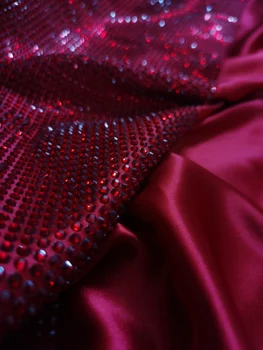 Kristalize Rhinstone Strass özelleştirilmiş elmas tekstil kumaş kaliteli yüksek beyaz AB kristal Spandex elastik sıkı saten