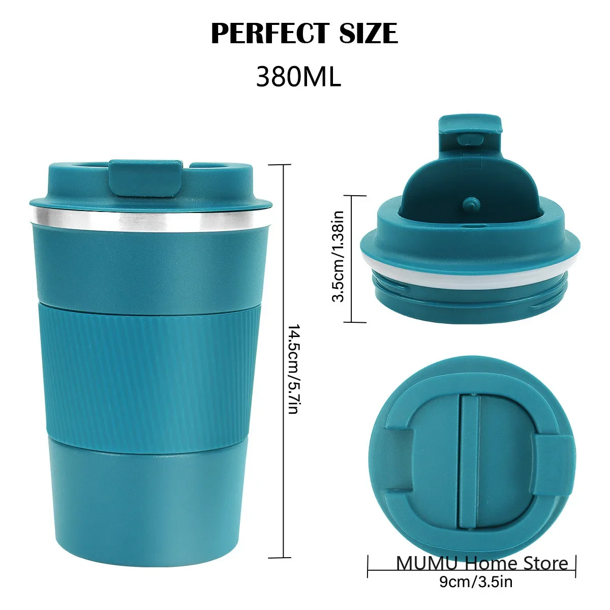 380/510ML Travel Coffee Mug Car Insulated Cup Stainless Steel Thermal Mug Leak-Proof Thermos Bottle Tea Coffee Cup Vacuum Flasks