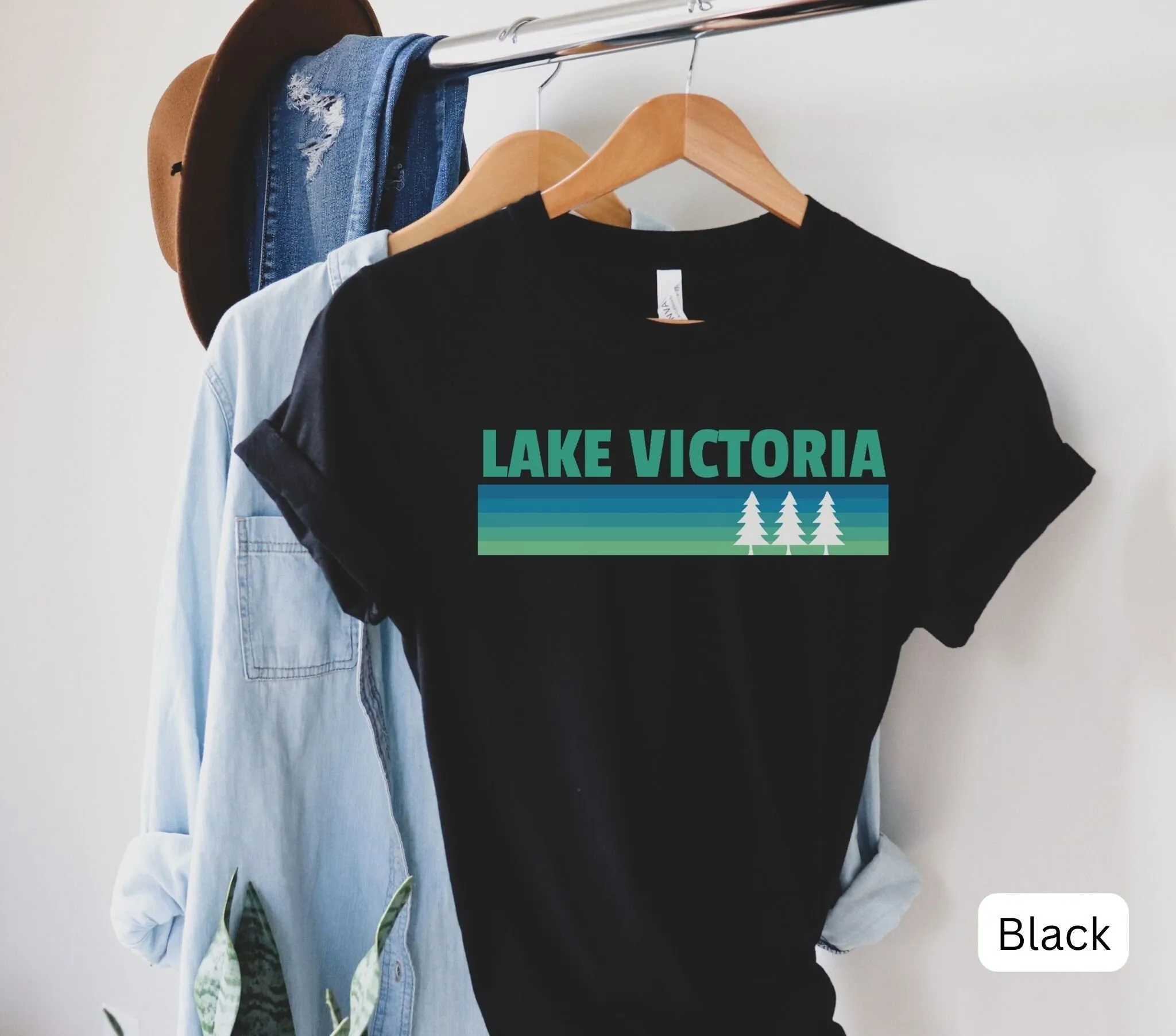 Lake Victoria T Shirt Africa Travel Mountain Hiking Vacation Tree