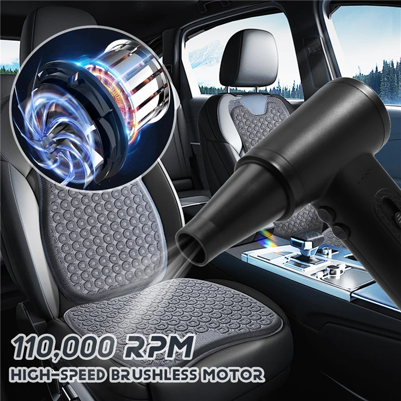 

Свежий электрический воздушный пылесос, 110000 об/мин, 80 Вт, мини-турбо-сильный вентилятор, перезаряжаемый вентилятор, сверхсильный струйный сухой инструмент для очистки клавиатуры