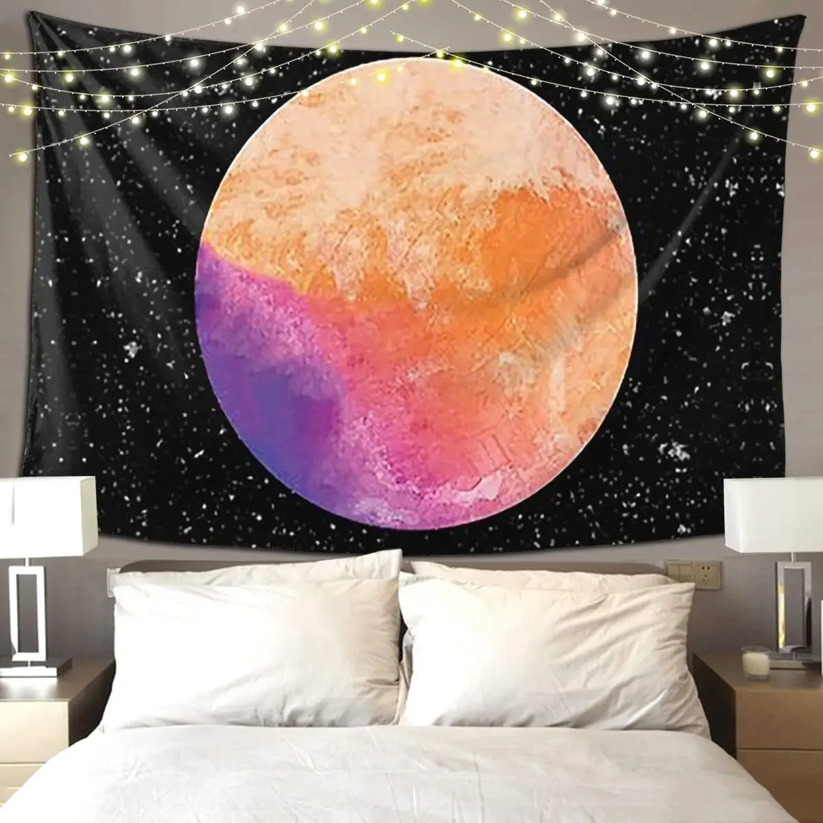 Kid Cudi Man On The Moon Tapestry Hippie Wall Hanging Aesthetic Home Decor Tapestries for Living Room Bedroom Dorm Room