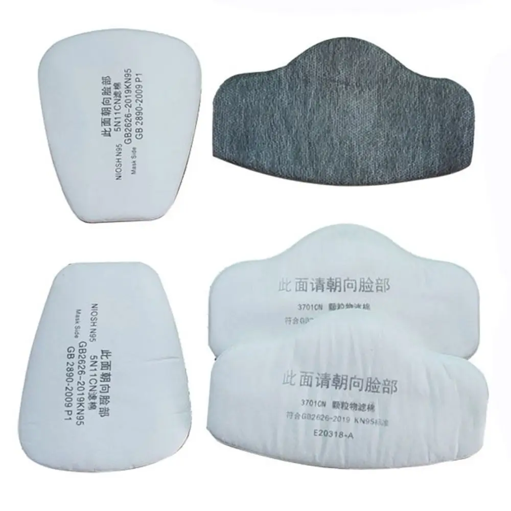 Cotton Dust Proof Filter Cotton Anti Odor White Dust Mask Cotton Pads Respirator Accessories for 5N11CN 3701CN