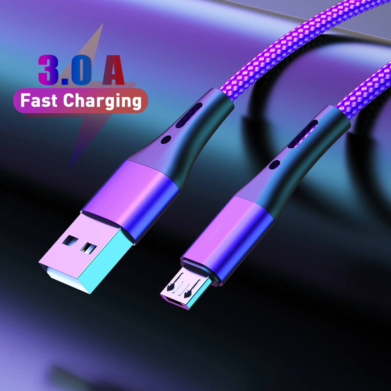 USB C Cable Micro USB Fast Charging Type C Cable For iPhone 15 Samsung Huawei Xiaomi Mobile Phone Universal Charger Data Cord