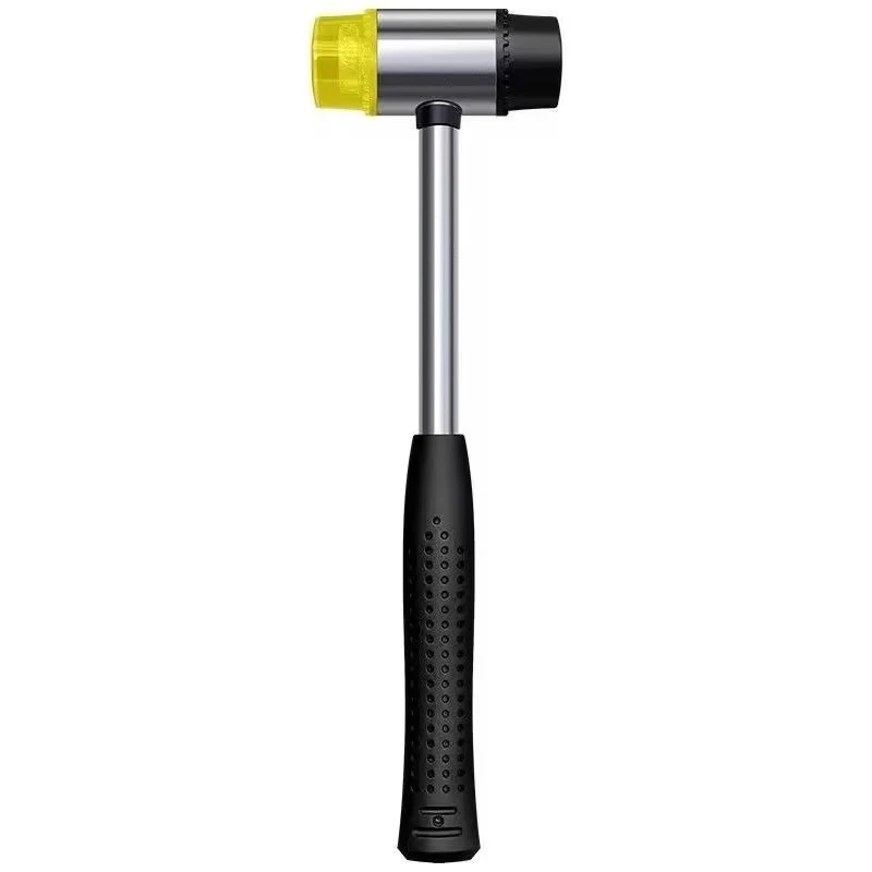 Multifunctional Double Face Soft Tap Rubber Hammer 25mm Nylon Head Glazing Window Beads Mallet for Home Improvement