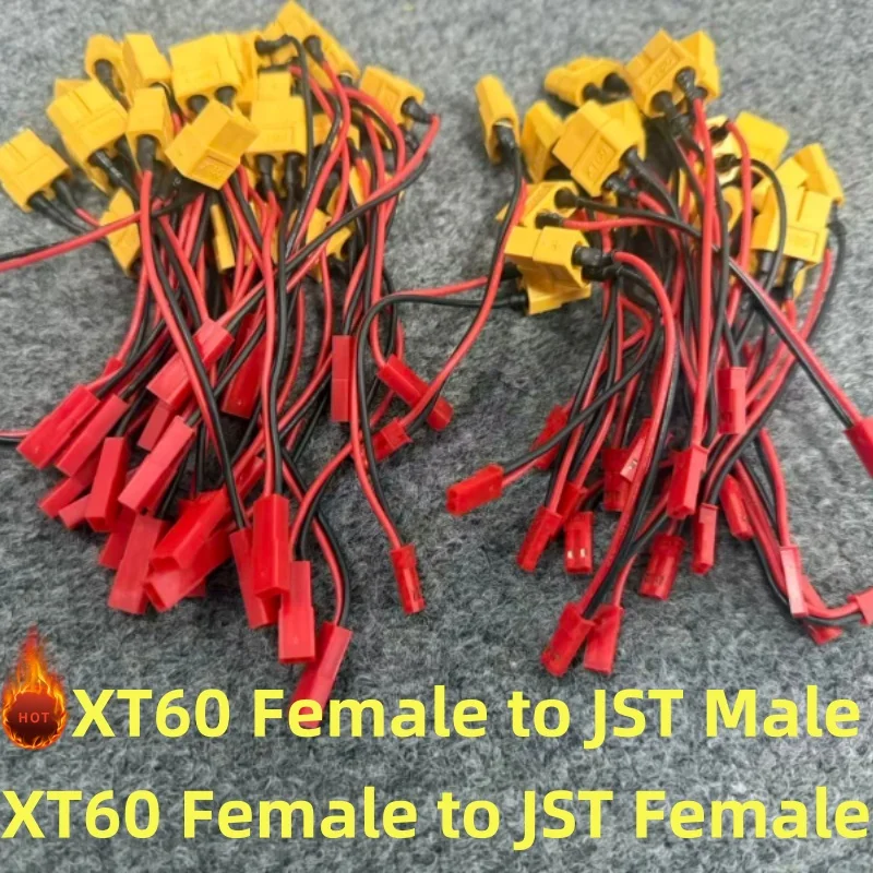 

1/ 6 PCS XT60 Female to JST Male Female Connector Cable for RC Lipo Battery ESC