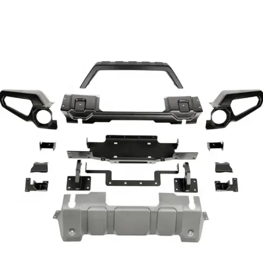 

Front Bumper Rough Country Full Width Front Trail Winch Plate Fit For 07-22 Jeep Wrangler JK JL JT