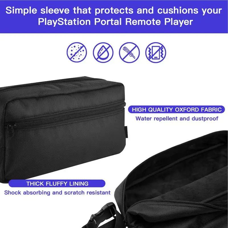 Estuche de almacenamiento para consola PS Portal, bolsa de almacenamiento ligera, bolsa de transporte, bolsa de viaje, estuche de almacenamiento para cargador, juego de consola de juegos