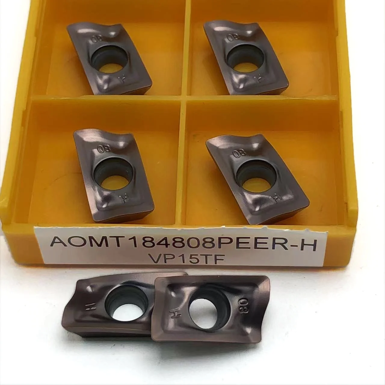 Original einsatz AOMT184808PEER-H vp15tf cnc Hartmetalle in sätze Dreh werkzeuge