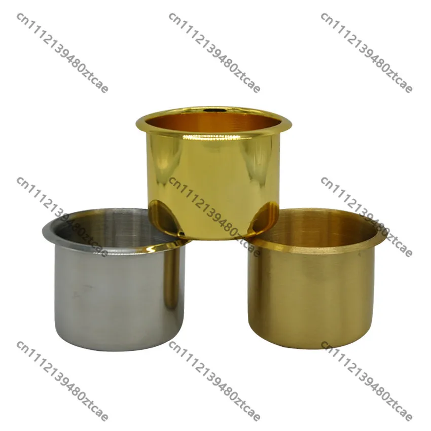Stainless Steel Embedded Cup Holder Ashtray Drink Bottle Rack For RV Yacht Table Desk Installation