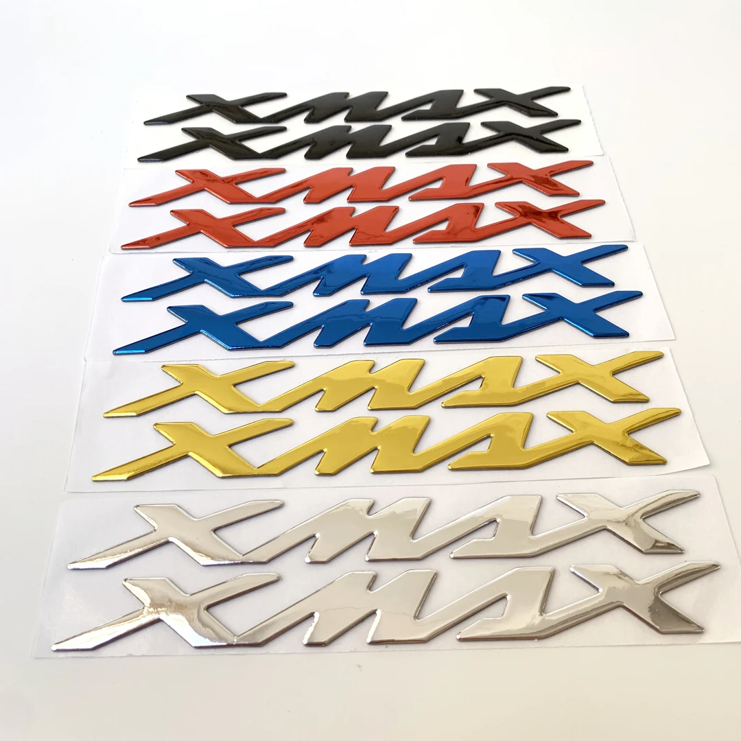 For Yamaha X-MAX XMAX 125 250 300 400 Side 3D Stickers Emblem Fender Oil Fuel Tank Logo Badge Decal Motorcycle Accessories