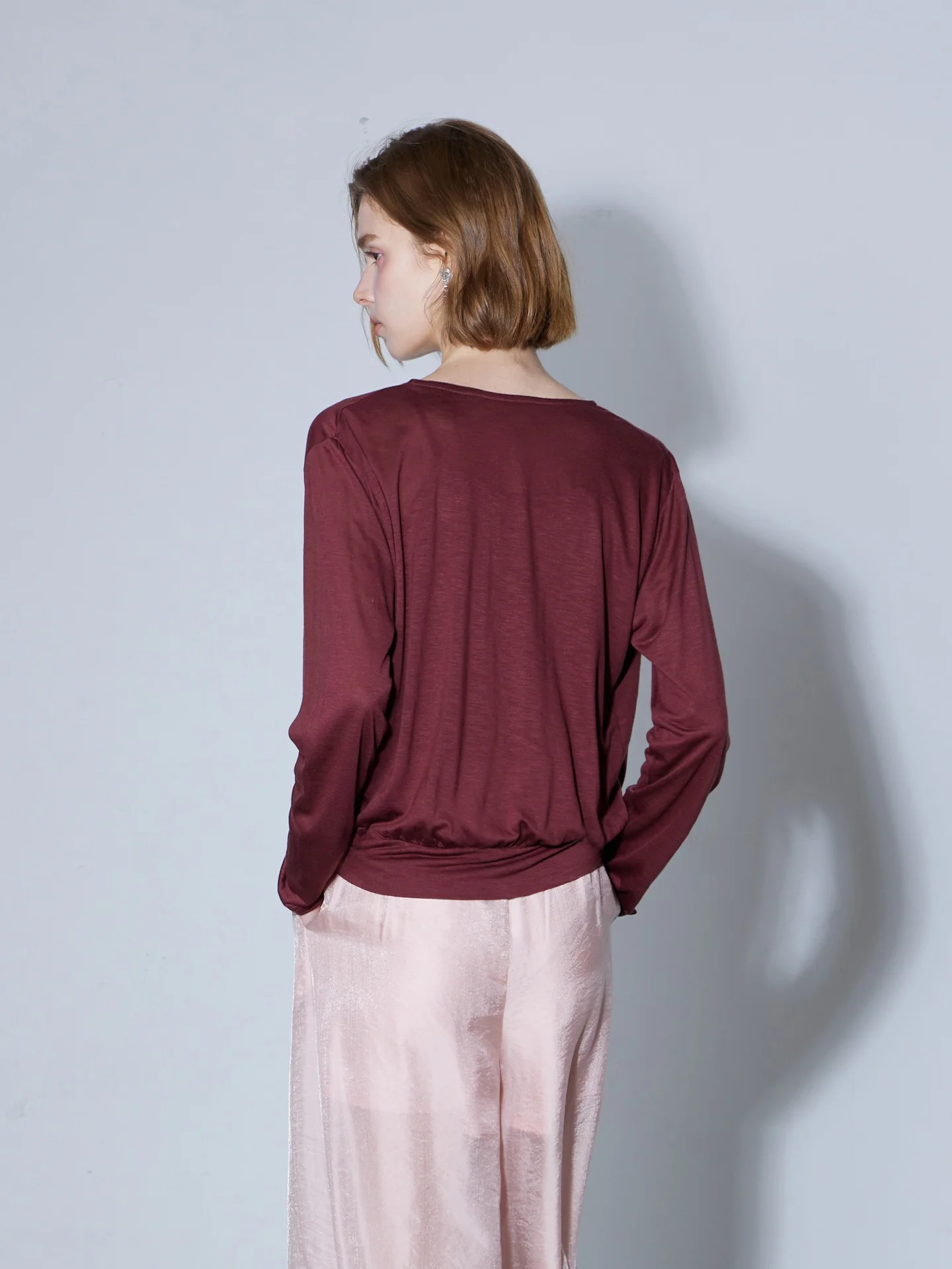 Ultra Soft  Silk Linen Lyocell Cross over Cover up Strap Breathable Two Piece Set Casual Loose Fit Knitted V Neck