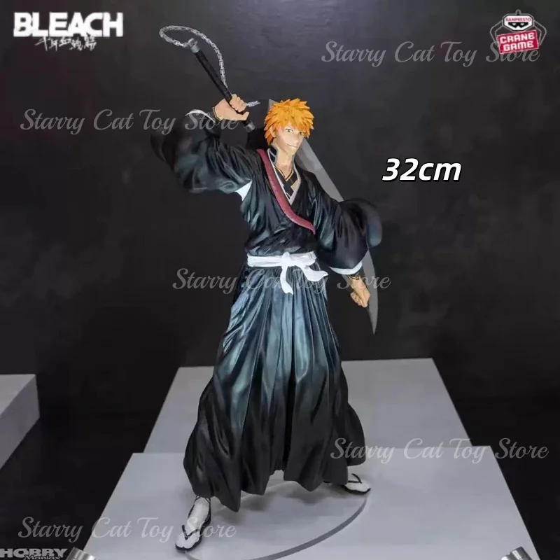 

Оригинальная фигурка Banpresto Grandista Bleach 32 см Kurosaki Ichigo японского аниме, коллекция моделей, игрушки, подарки для мальчиков