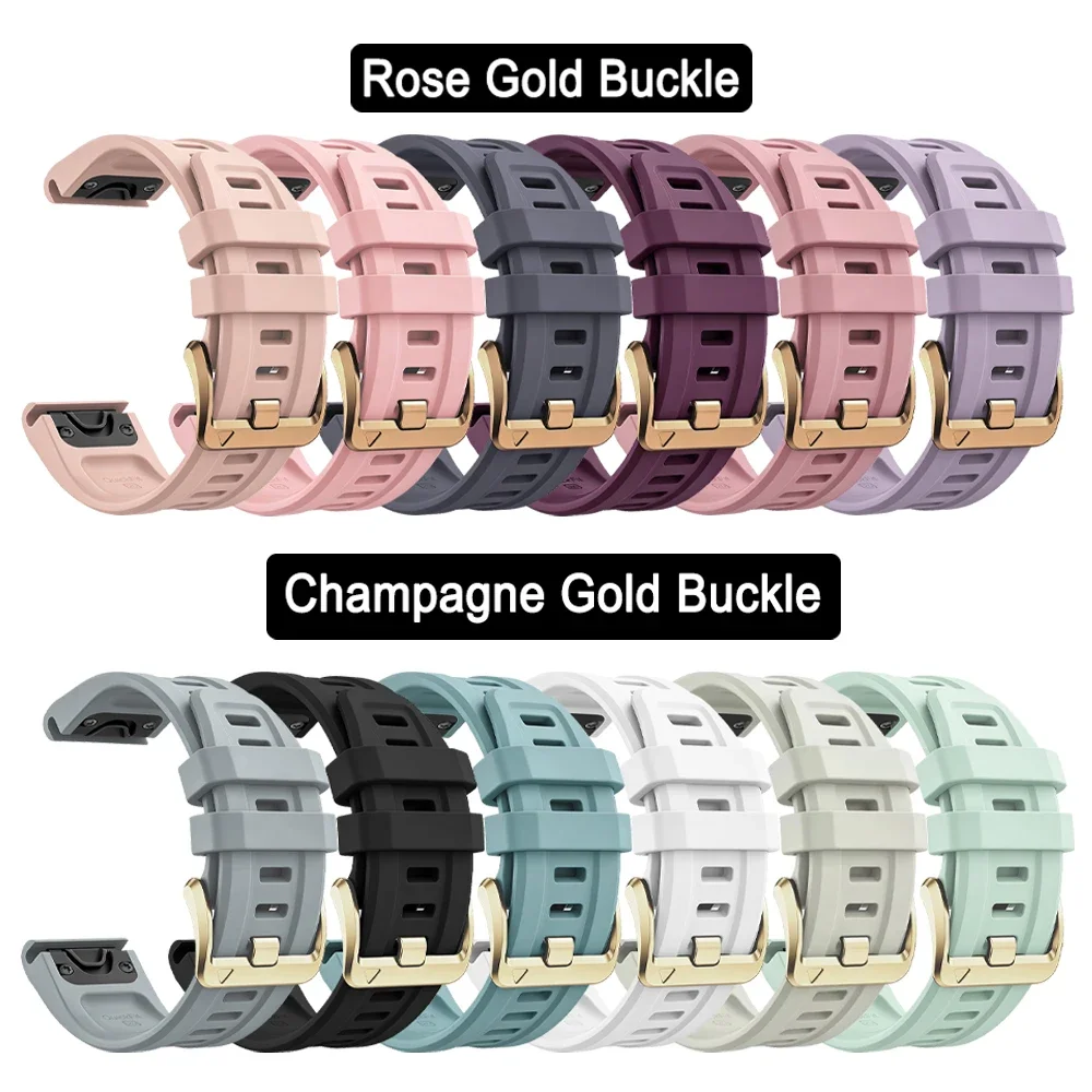 20mm Sport Silicone Strap For Garmin Fenix 8 9Pro 43mm 7S Solar 6S 5S Plus Epix Pro(Gen 2)42mm Women QuickFit Wristband Bracelet