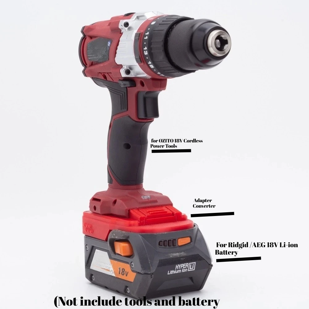 

Battery Adapter Converter For Ridgid /AEG 18V Li-ion Battery To OZITO 18V Cordless Power Tools(﻿Adaptor Only）