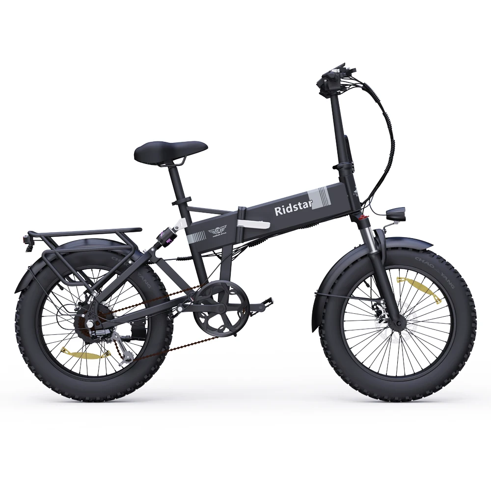 Cheap Adult E Bike 48V 1000W 15AH 20*4.0 Foldable Electric Bike Allov Aluminum Fast Electric Bicycle Ridstar H20 E-Bike