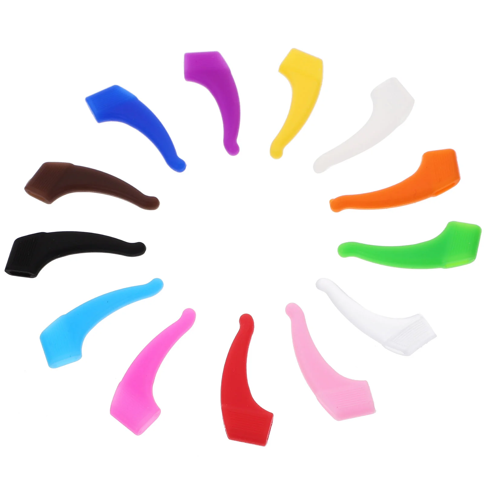 26 Pairs Anti-slip Glasses Cover Ear Grip Skid Cushions Eyeglass Silicone Pads Temple Tips Retainers Protective