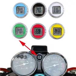 Mini Motorcycle Thermometer Paste Type Temperature Meter Digital Instruments Waterproof Motorcycle Interior Accessories 6Colors