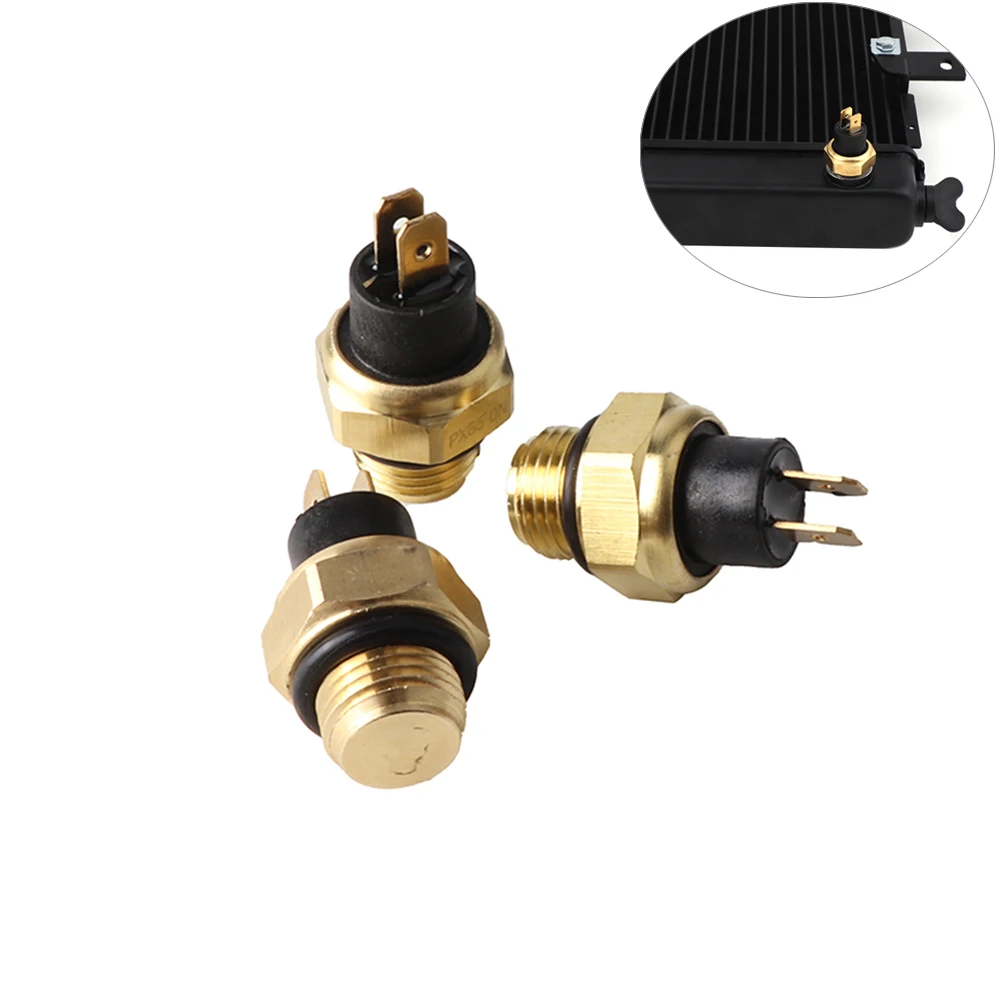 

M16 65/75/80℃ Durable Brass Motorcycle Radiator Coolant Fan Water Temperature Thermostat Switch Efficient Performance