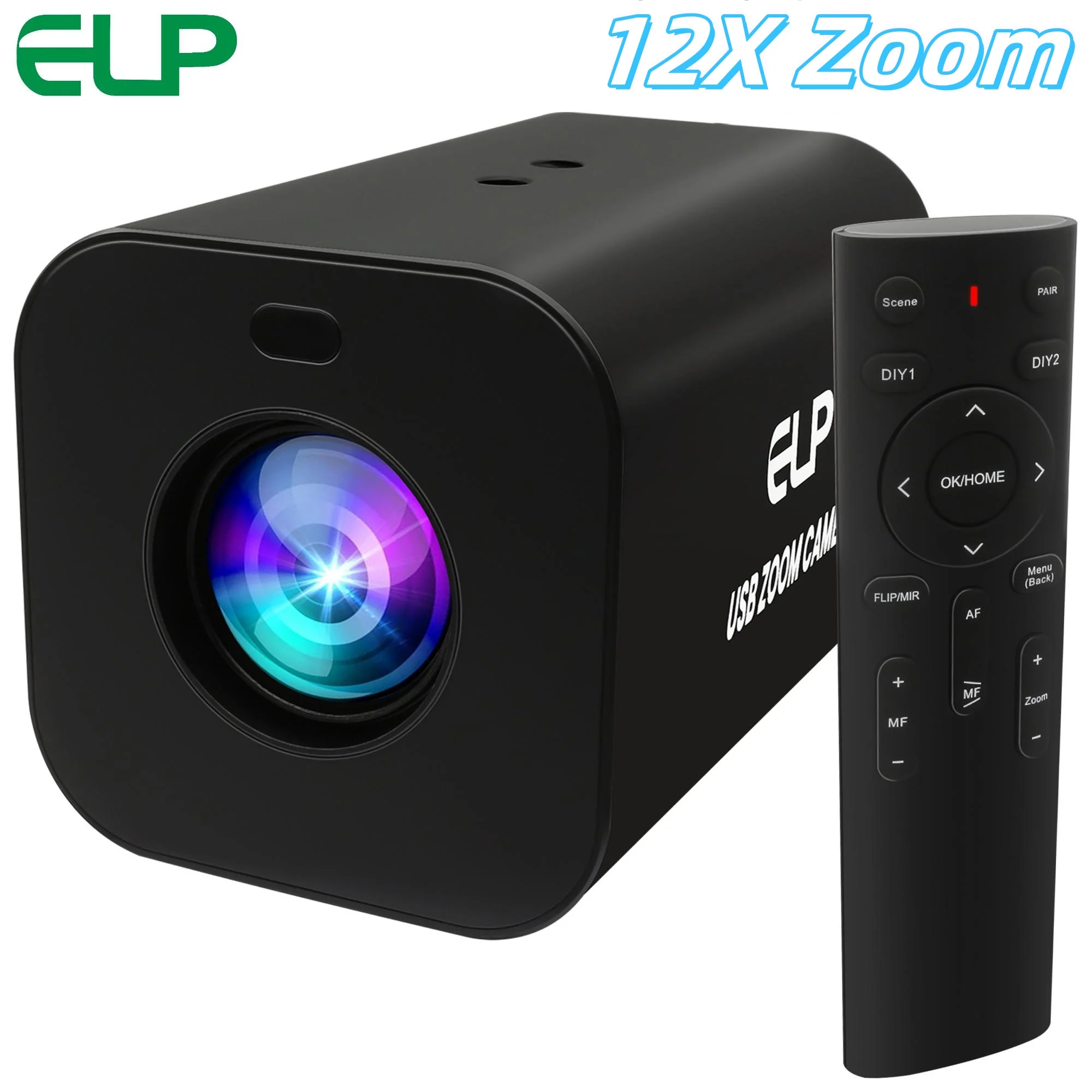 SVPRO 4K 30fps HDMI&USB Camera 12X Autofocus Infrared Remote Control Live Streaming Camera with 12X Zoom for Broadcast Church