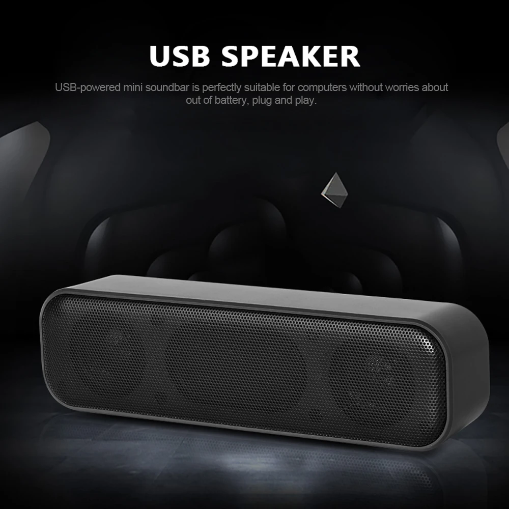 Soundbar Speaker Portable USB Wired Computer TV PC Laptop Desktop Subwoofer Sound Box Music Caixa De Som Bocina Coluna Acoustics