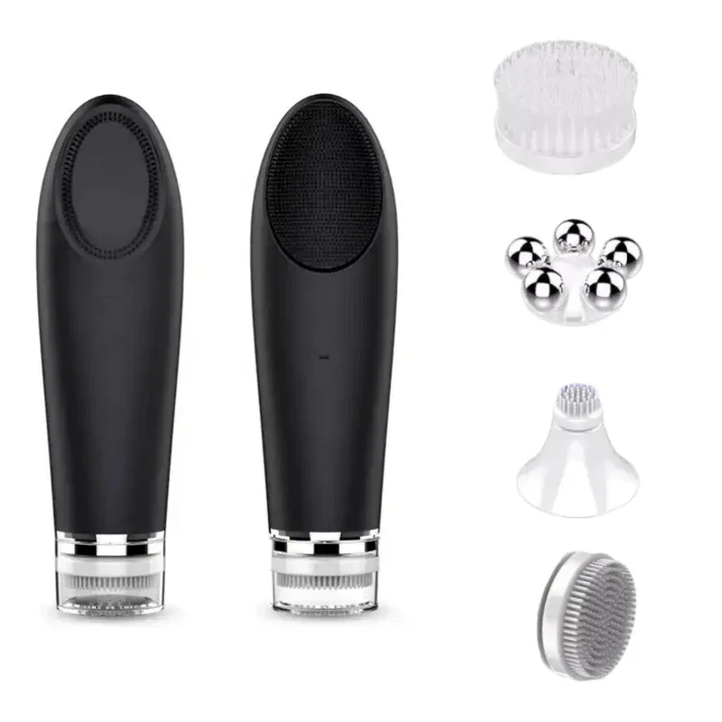 

Electric Facial Cleansing Brush Body Portable Washing Silicone Cleanser And Massager Sonic Vibrating Face Cleaning Brush