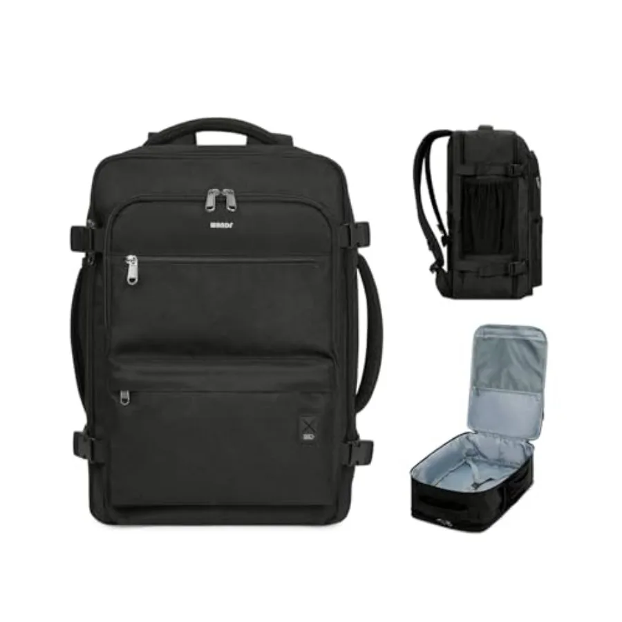 

Travel Backpack For Spirit Airlines Personal Item Bag 18x14x8 with Wet Pocket, 17 Inch Laptop Backpack for Men Women Black