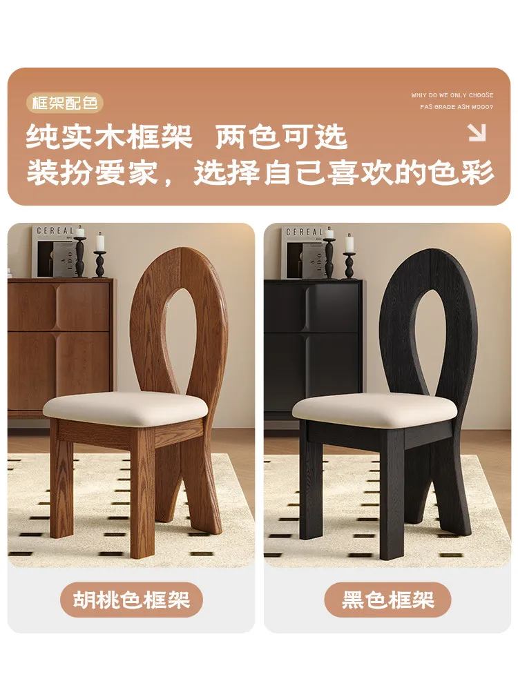 

Винтажный обеденный стул из массива дерева, средний стиль, стул «Русалка» для дома, отеля, гостевого дома, с подлокотниками, табурет для макияжа