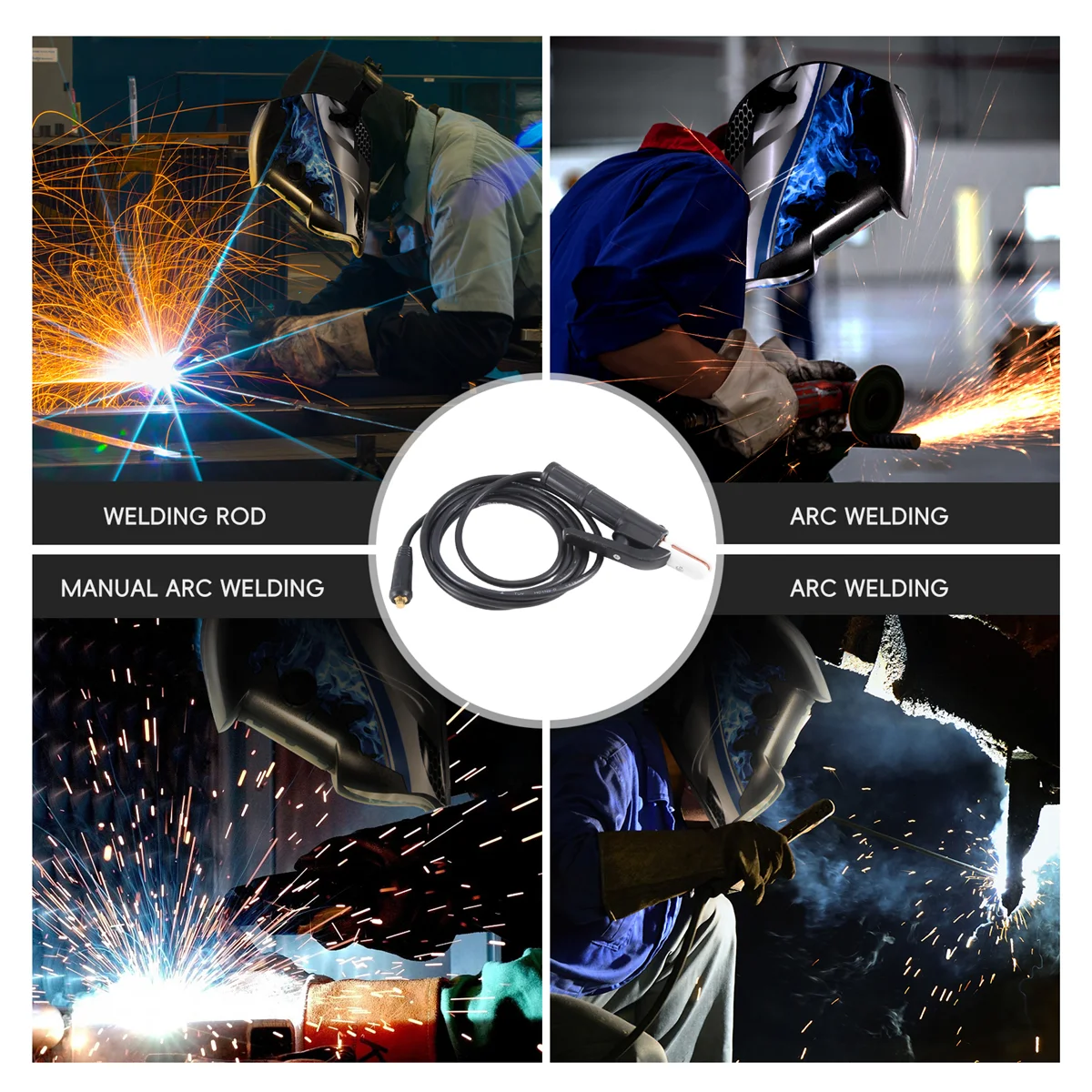 Supporto per saldatura ad elettrodo con morsetto per saldatura ad arco 300 di alta qualità Cavo da 3 metri EN60974-12 ZJY