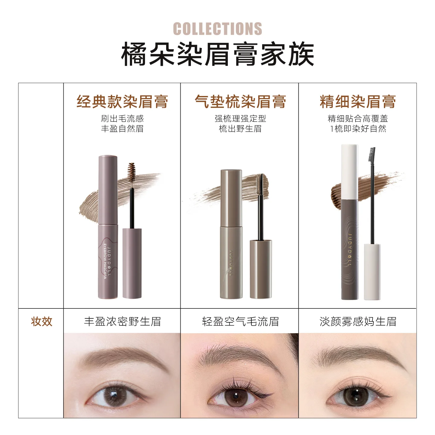 주디돌 눈썹염색크림, 밝은색, 워터프루프, 지속력, 탈색이 쉽지 않은 스타일링 눈썹크림