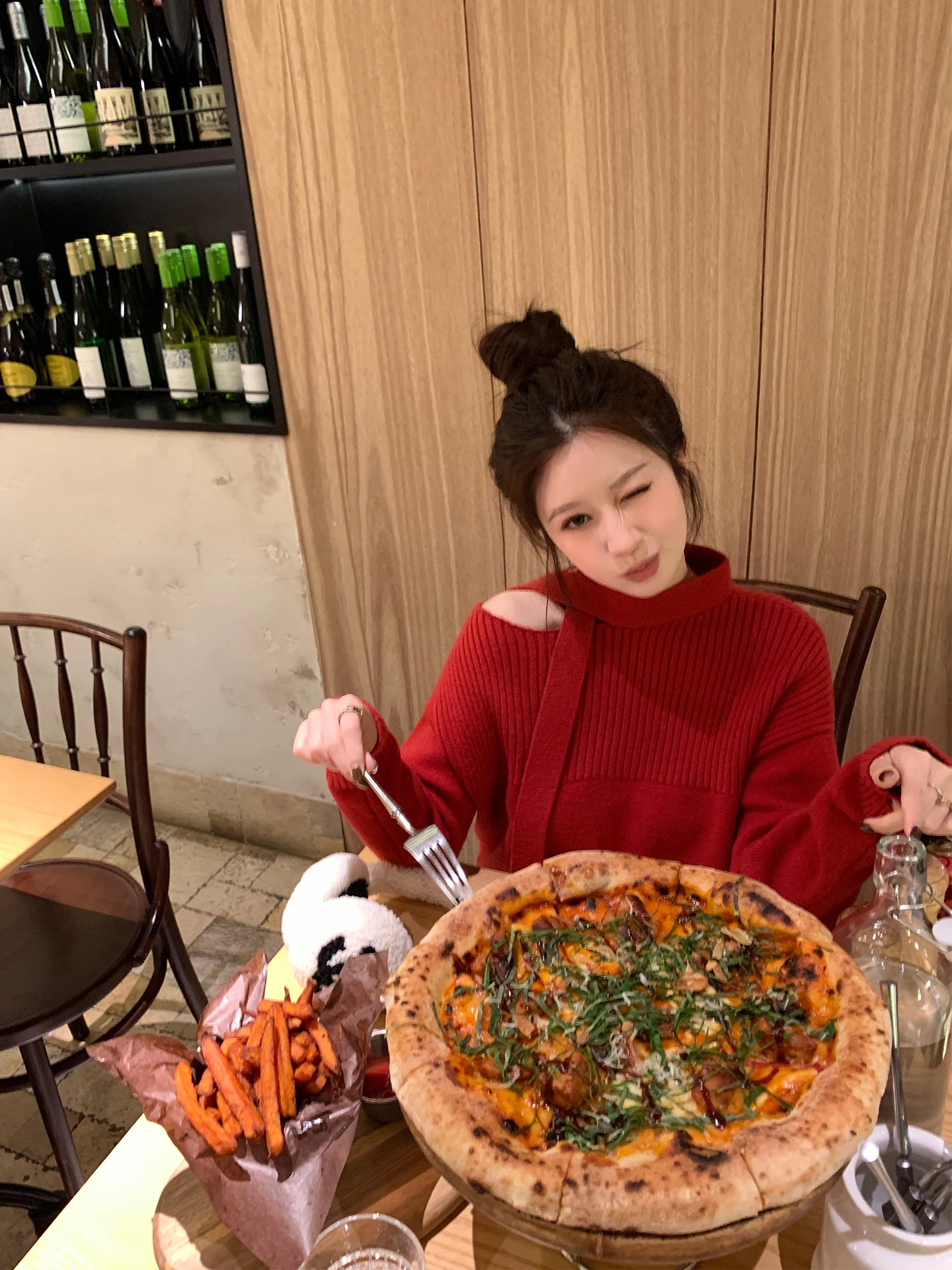 

Свитер YANUOYU Cisas Collection: вязаный, с эффектом объема, удлиненный, женский