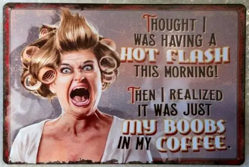 FUN TIN SIGNS Replik Vintage Metallschild HOT FLASH COFFEE Lot # 49-Aluminium-Zinn-Schild