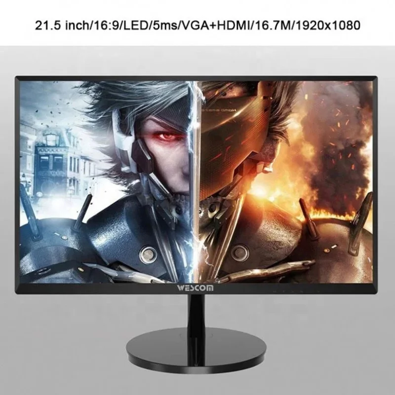 الجملة جزء الكمبيوتر الأساسية I7 22 "LED 16GB HDD SSD GTX 1060 6GB GPU VGA Win 10 ألعاب الكمبيوتر سطح المكتب OEM ODM وحدة نظام رخيصة