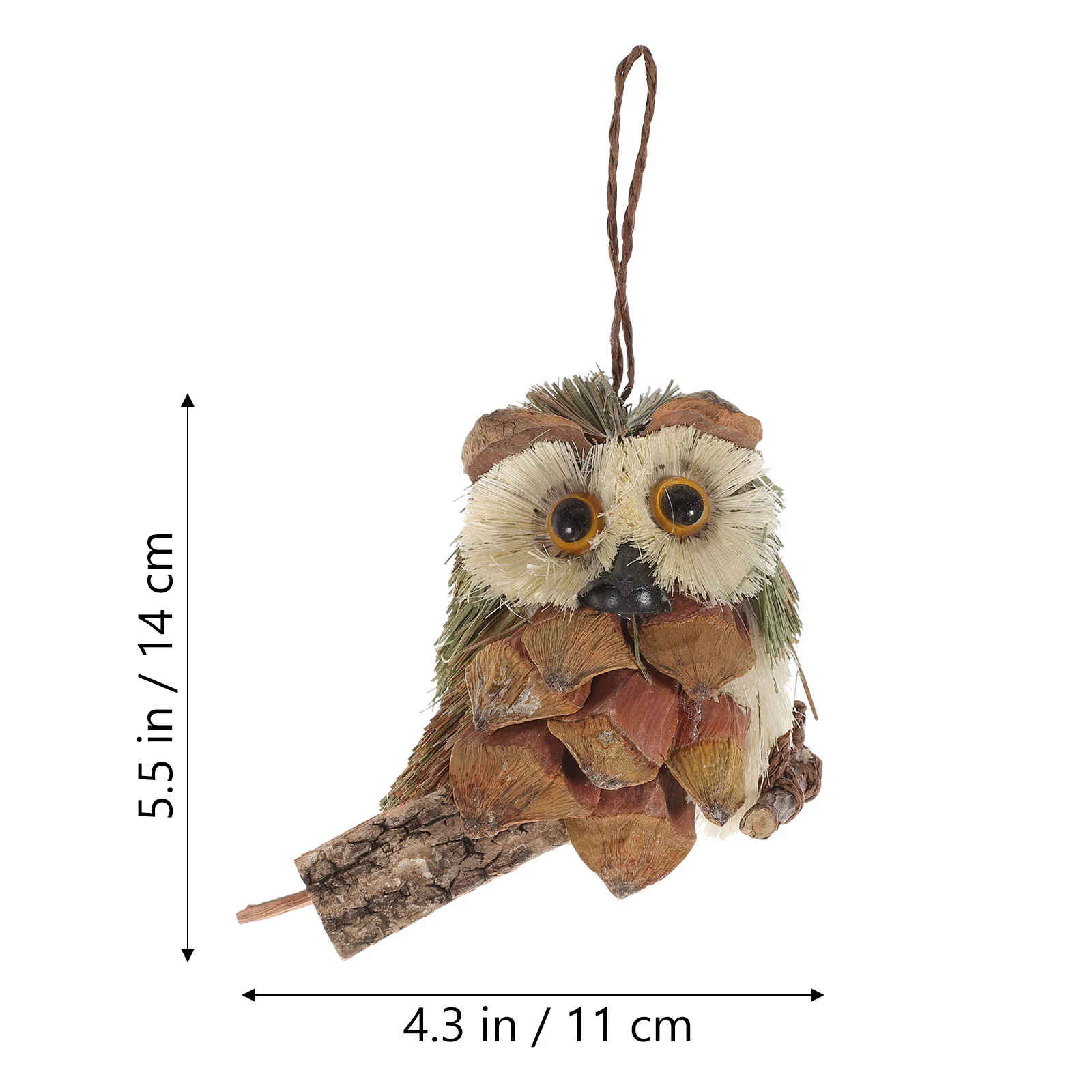 

Owl nament Hanging Festival Decor Straw Woven Pendant H made DIY Artware Bedroom Living Room Study Bar Courtyard Beautiful