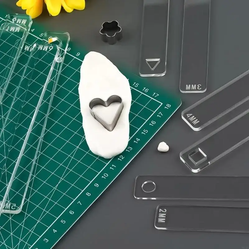 

Multipurpose Acrylic Guides Accessory for Even Clay and Dough Thickness 964A